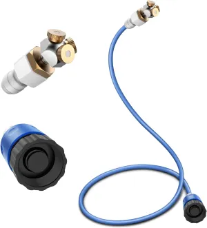 Upgraded Misters for Outside Patio, 3-Way Fine-Mist Leak-Proof Hose Mister Misting System, 6.6FT Patio Mister for Cooling Outdoor, Cobra Mist Stand for Greenhouse Chicken Dog Pool Trampoline