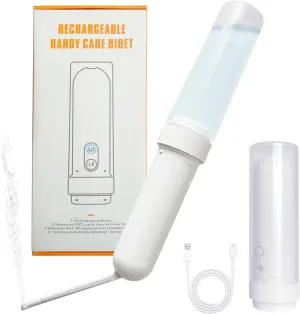 Upgraded Portable Bidet with Type-C Rechargeable, Travel Bidet for Women & Men with 3 Pressure Adjustable, Handheld Water Sprayer for Toilet, Electric Bidet Sprayer for Personal Hygiene Cleaning