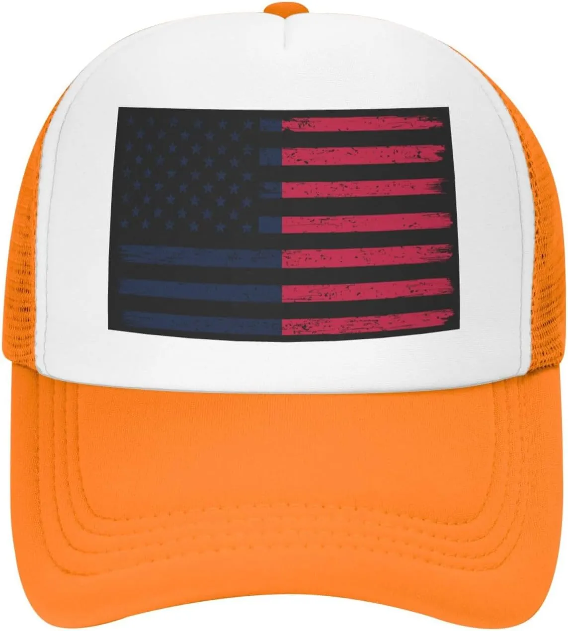 US and Proposed Flag for Saint Paris, Ohio Baseball Cap for Men Women Adjustable Breathable Mesh Trucker Hat Unisex