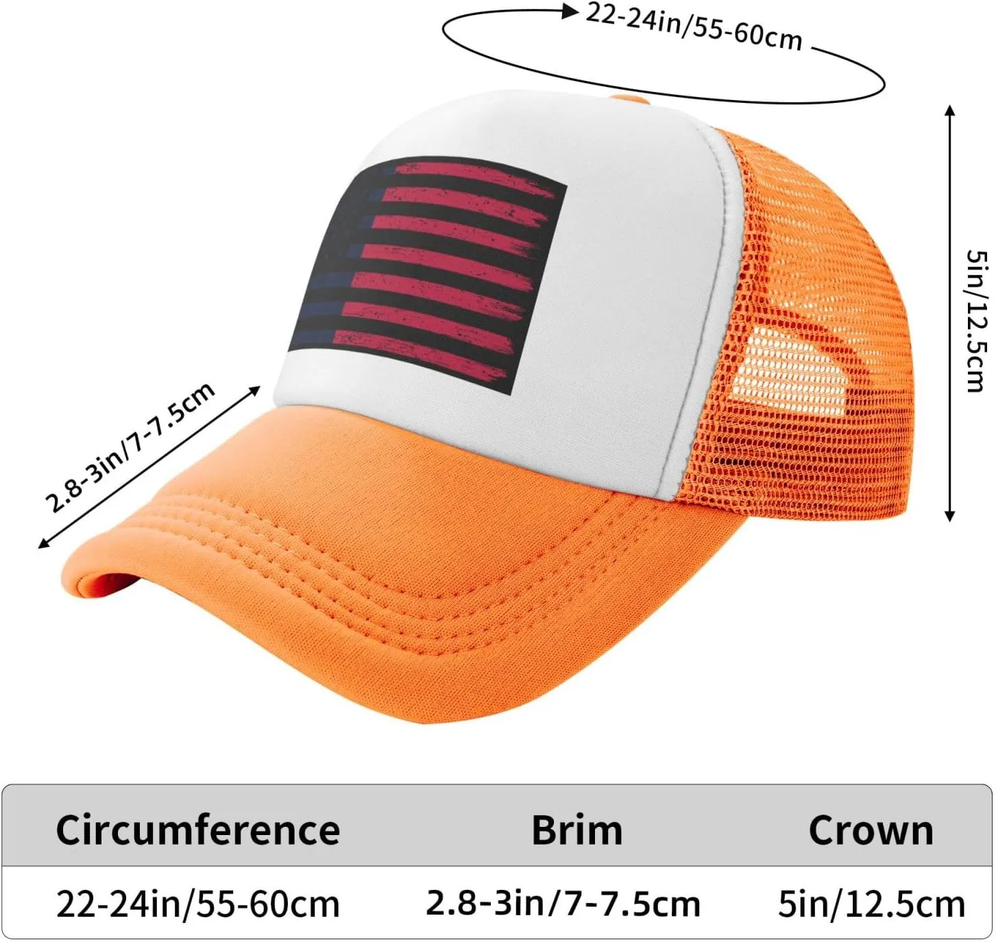 US and Proposed Flag for Saint Paris, Ohio Baseball Cap for Men Women Adjustable Breathable Mesh Trucker Hat Unisex