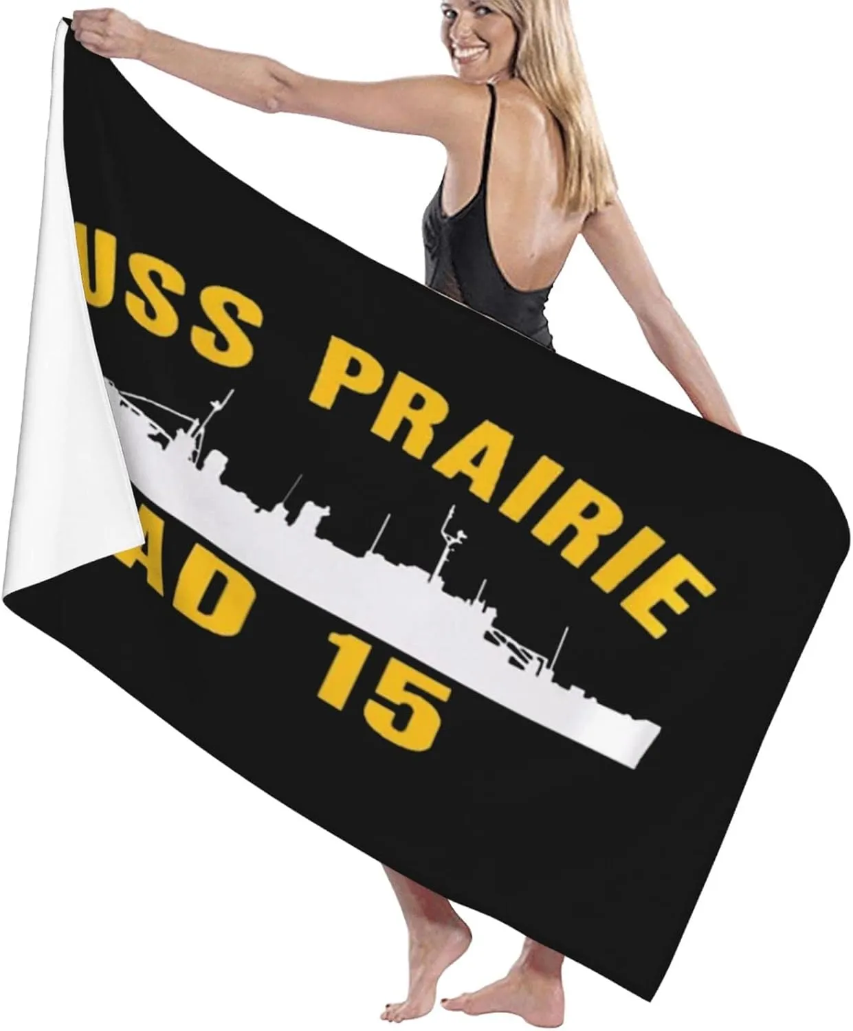 USS Prairie Ad 15 Bath Towels, Super Absorbent Compact Quick Dry Lightweight Towels Perfect for Gym Travel Camp Pool 32" X52in