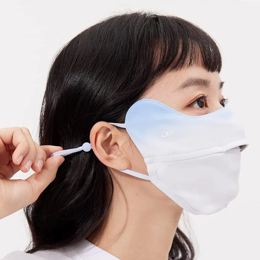 UV Face Cover UPF 50  Women Breathable Face Covering Protection Sunscreen Mask SLN3M072D