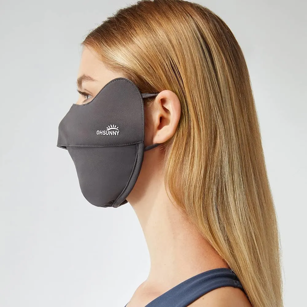 UV Face Cover UPF 50  Women Breathable Face Covering Protection Sunscreen Mask SLN3M072D