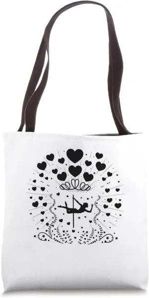 Valentine's Day Pole Dancing Poledance Dancer Pole Dance Tote Bag