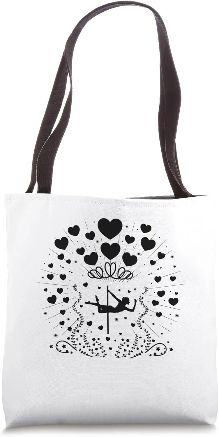 Valentine's Day Pole Dancing Poledance Dancer Pole Dance Tote Bag