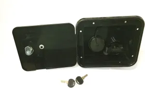 Valterra Black Gravity/City Water Hatch Fill Dish Lock Keys RV Trailer