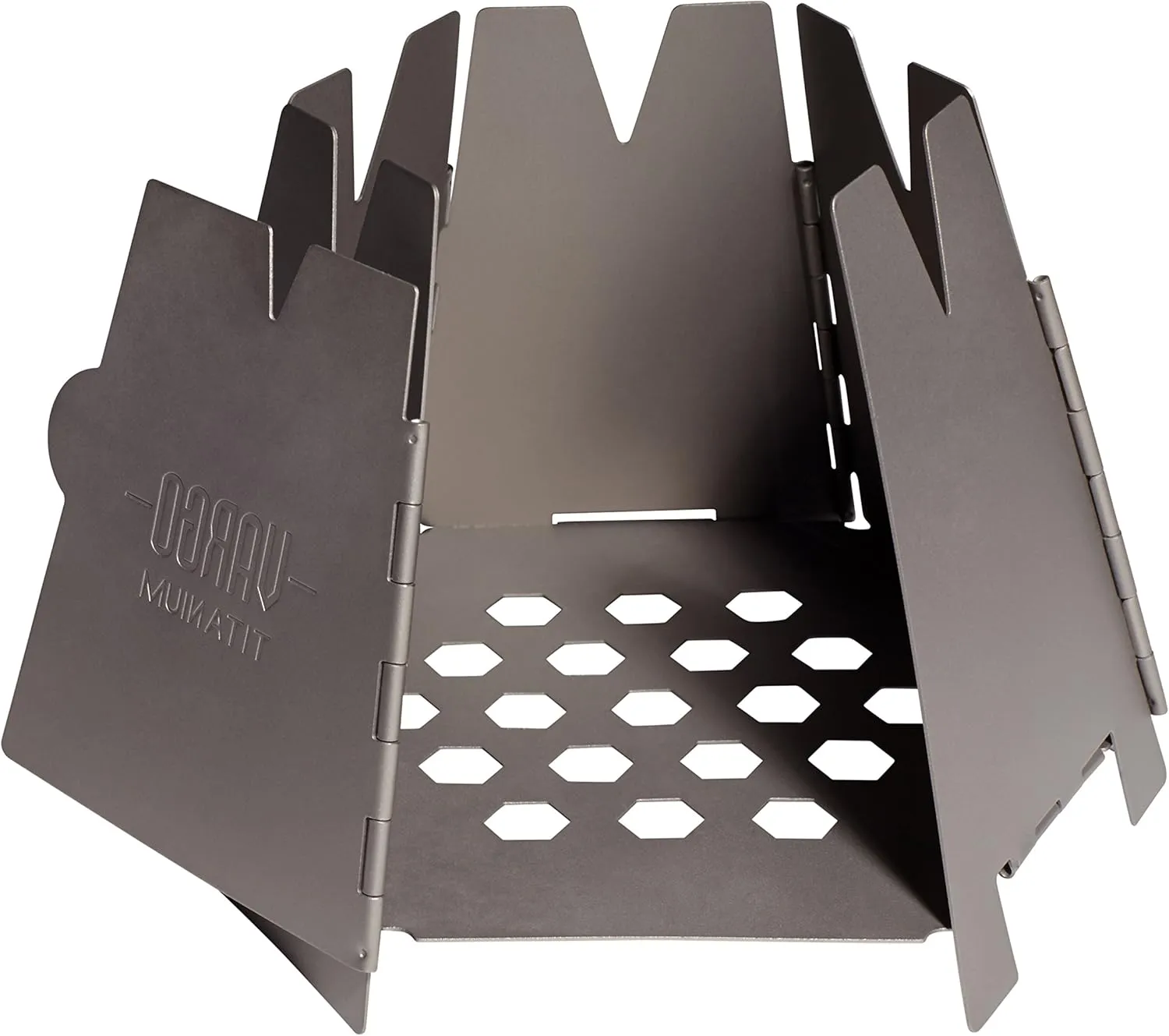 Vargo Hexagon Backpacking Wood Stove - Stainless Steel Camping Stove for Outdoor Cooking and Survival