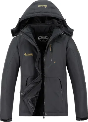 V.A.TOR 189 UNCO&BOROR Women Thermal Insulated Ski Jacket,Waterproof Windproof Coat with Hood for Hiking & Snowboarding
