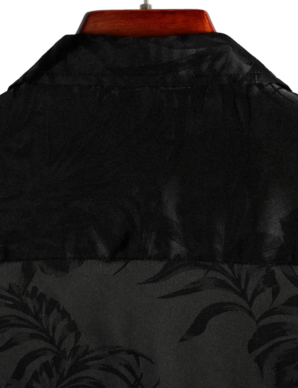 VATPAVE Mens Summer Jacquard Regular Fit Shirts Casual Button Down Short Sleeve Beach Tops with Pocket