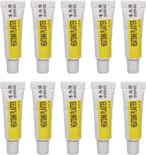 VBESTLIFE 10Pcs Heatsink Plaster, Silicone Grease Thermal Conductive Glue with Strong Adhesion, ‑60° to 300° Celsius, for MOSFET LED GPU Printer Chipset IC