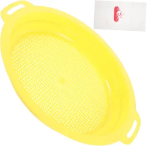 VICASKY 1Set Mesh Sifting Pan for Gold Prospecting with Carry Bag Portable Panning Sieve for Efficient Gold Sifting and Separation for Outdoor Gold Panning Activities