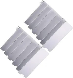 VICASKY Wind Deflector for Camp Gas Stove Windscreen Camping Cooking Gear Picnic Wind Shield Foldable Alloy