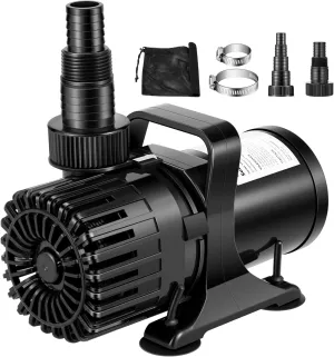 VIVOHOME 120W 2700GPH Submersible Water Pump with 180° Adjustable Water Outlet, 15.1ft High Lift for Waterfall Fountains Fish Tank Pond