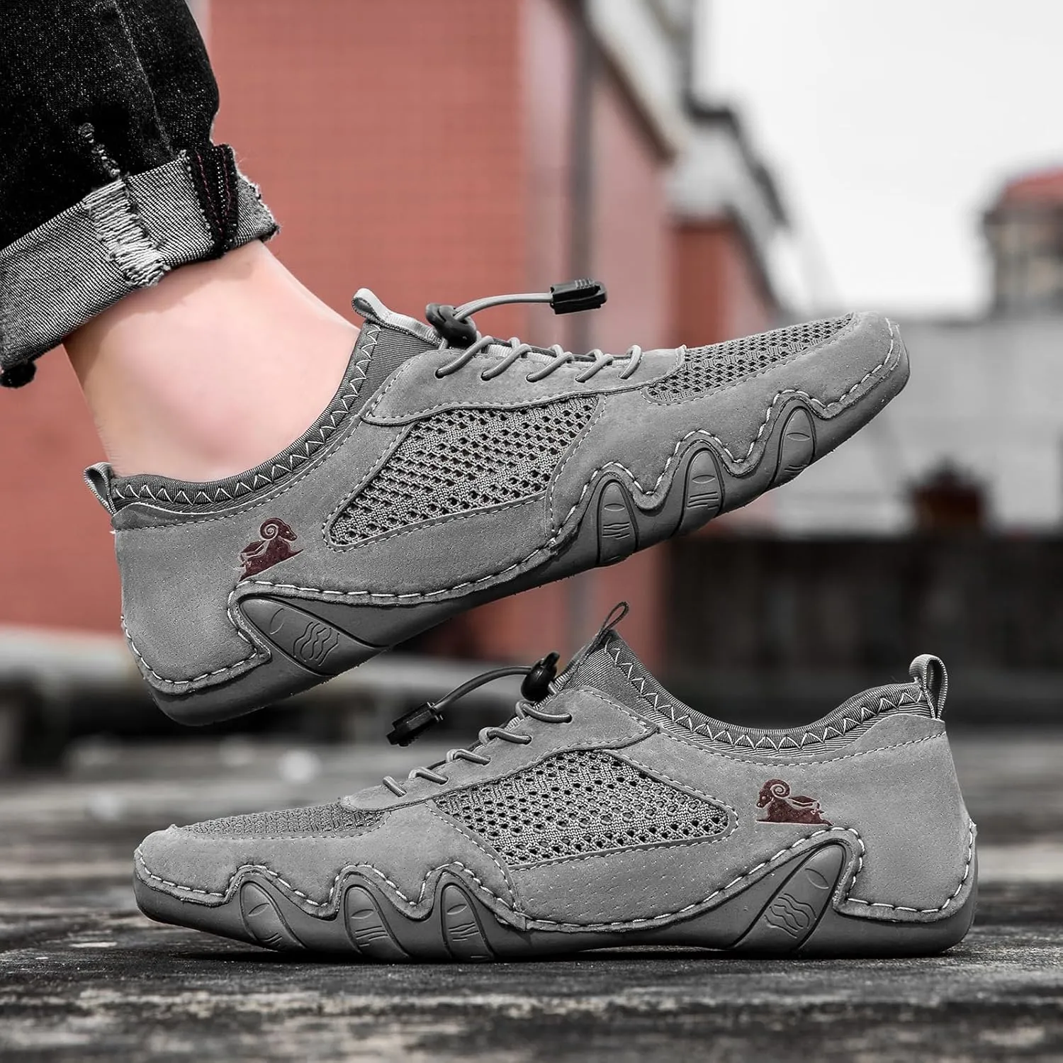 Vogany Shoes Men, Vogldeck 2.0 - Waterproof and Breathable Orthopedic Shoes, Vogany Orthopedic Sneakers Handmade Mesh Sandals