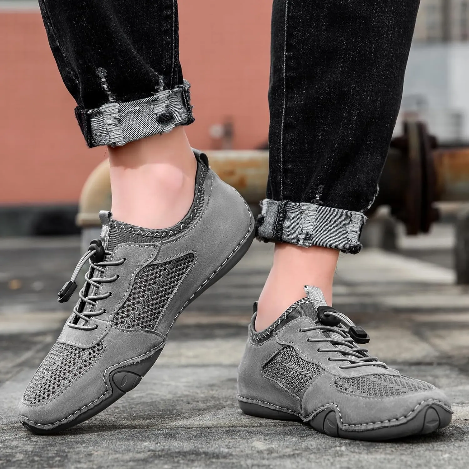 Vogany Shoes Men, Vogldeck 2.0 - Waterproof and Breathable Orthopedic Shoes, Vogany Orthopedic Sneakers Handmade Mesh Sandals