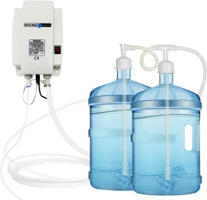 Water Bottle Dispenser Pump System Double Tube for Kitchen 110V Electric Refrigerator Water Pump for High Flow Rate 3.8L 5 Gallon Automatic Bottled Drinking Water Pump for Ice Coffee Tea Maker Fridge