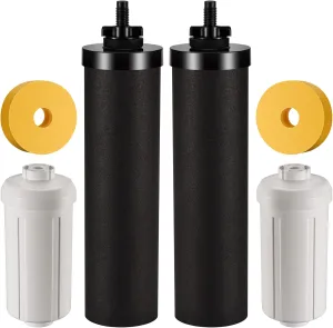Water Filter Replacement for Berkey- Black Filters and Fluoride Filters Combo Pack Compatible with Berkey Water Filters Replacement- Pack of 4