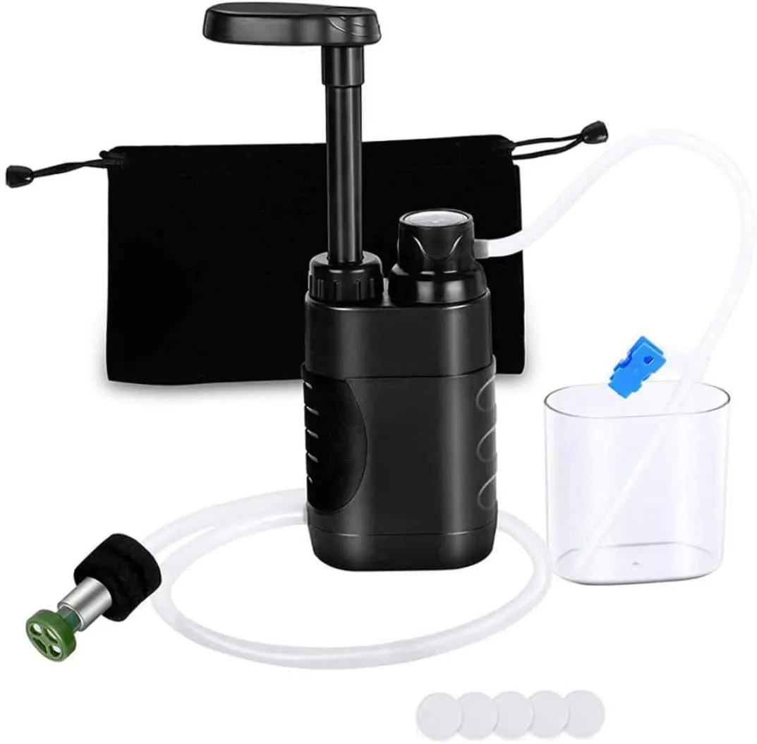 Water Filter Straw Mini Emergency Purification System Portable Outdoor Survival Gear, Water Straw Filter Survival