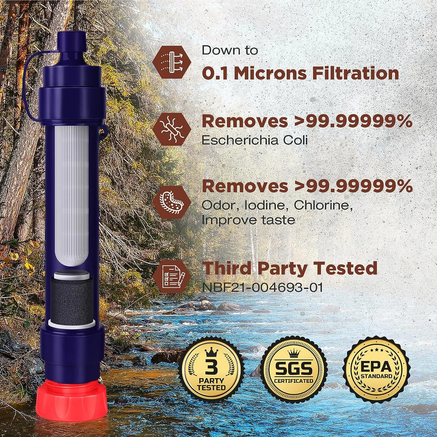 Water Filter Straw