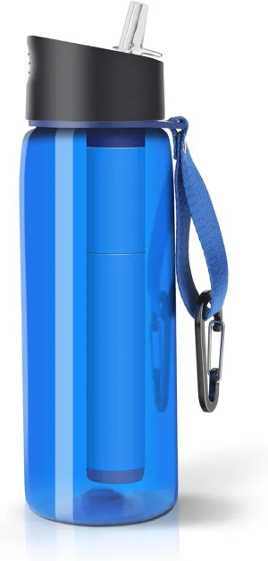 Water Purifier Bottle Water Kettles With Filter Outdoor Camping Sports Survival Water Filter Filtration Bottle