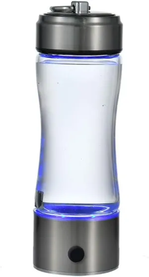 Water Purifiers, 420ML Hydrogen Water Ionizer Bottles Provide Hydrogen Alkaline Water No Ozone No Residual Chlorine High Borosilicate Glass Portable USB Rechargeable Water Bottles 800-1300 PPB