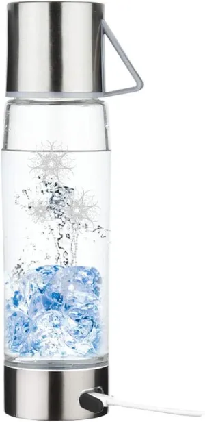 Water Purifiers, 550Ml Hydrogen Water Generator Ionizer Alkaline Water Maker Tritan Plastic Portable USB Rechargeable Mode 3 Mins High Concentration Discharge Ozone and Chlorine,Water