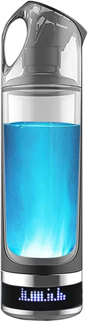 Water Purifiers, Hydrogen Water Bottle Ionizer Bottle Portable Maker 5 Mins High Concentration Discharge Ozone and Chlorine Make Hydrogen Content Up to 1000-1200 PPB for Outdoor Sports Travel 500Ml