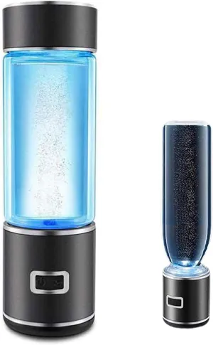 Water Purifiers, Portable Hydrogen-Rich Water Bottle, USB Rechargeable Ionized Water Generator, Get 1200-1600PPB High Hydrogen Concentration Within 5 Minutes 350Ml