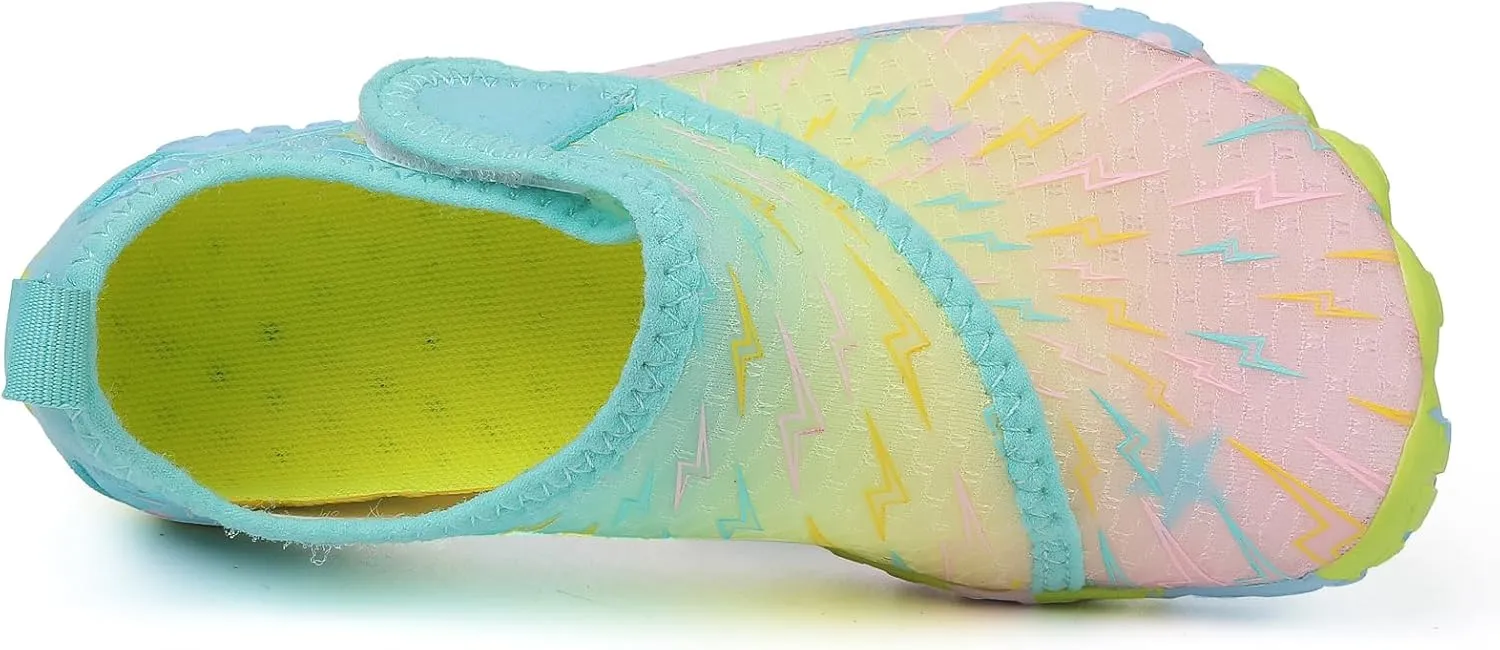 Water Shoes for Kids Boys Girls Aqua Socks Barefoot Beach Sports Swim Pool Outdoor Quick Dry Lightweight Little Big Kid