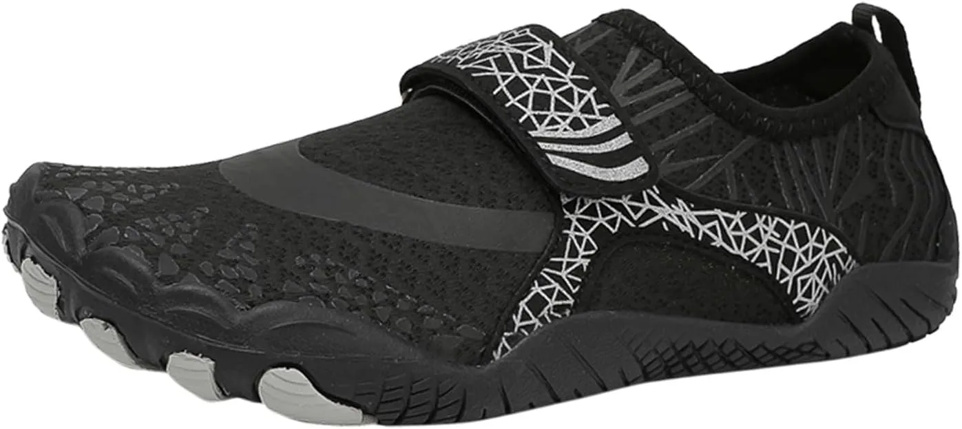 Water Shoes Mens Womens Quick-Dry Barefoot Swim Beach Pool Shoes Comfy Aqua Yoga Socks for Hiking Walking Diving Wading Surf Outdoor Water Sports Adult Aqua Shoe with Adjustable Elastic Band