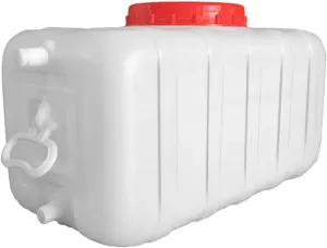 Water Storage Tank for Camping, Plastic Water Containers with Spigot for Emergency Water Storage Household Outdoor Camping Hiking Self-Driving Tour(Size:110L)