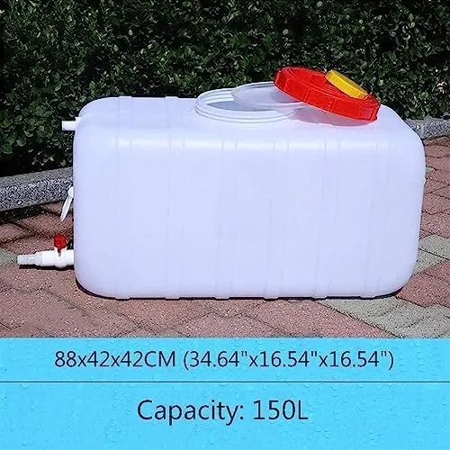 Water Tank Plastic Large Capacity Water Container Outdoor Portable Bpa Free Water Storage Bucket with Faucet for Outdoor Camping