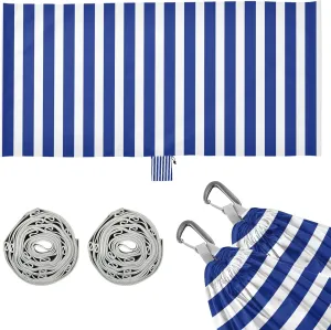 Watercolor Blue Striped Camping Hammock Single Portable Hammocks 330 lbs Capacity with 2 Tree Straps and Attached Carry Bag,Perfect for Outdoor,Indoor,Beach,Camping,Travel
