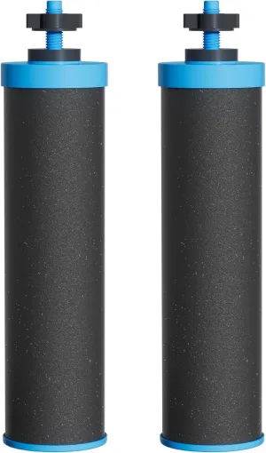 Waterdrop Alkaline Water Filter, Replacement for Berkey® BB9-2® Black Filters and Berkey® Gravity Water Filter System, Up to PH 9.2 (Pack of 2)