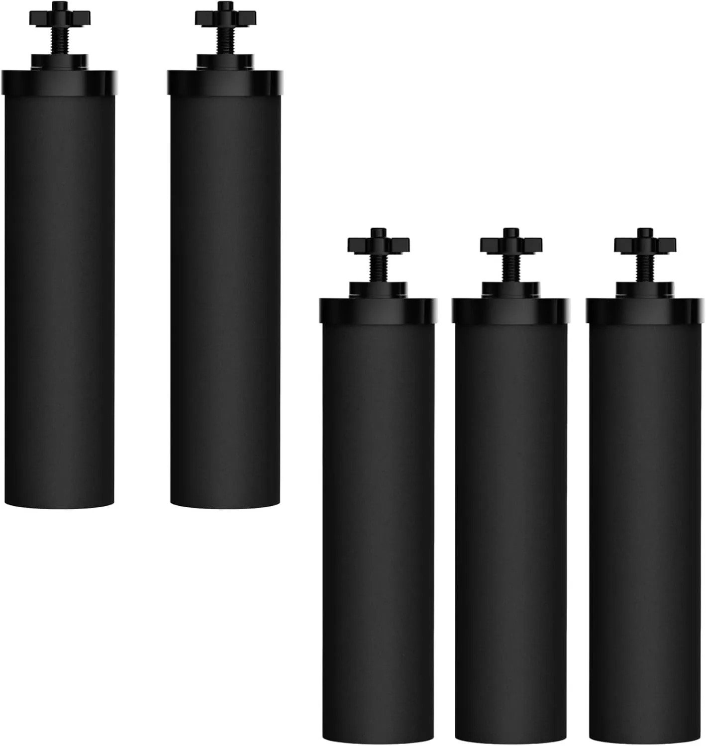 Waterdrop NSF/ANSI 42&372 Certified Water Filter, Replacement for Berkey® BB9-2® Black Filters, Berkey® Gravity Water Filter System and Waterdrop King Tank Series, (Pack of 5)