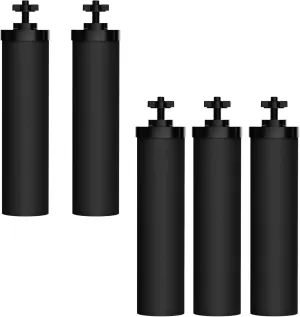 Waterdrop NSF/ANSI 42&372 Certified Water Filter, Replacement for Berkey® BB9-2® Black Filters, Berkey® Gravity Water Filter System and Waterdrop King Tank Series, (Pack of 5)