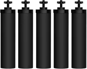 Waterdrop Upgrade NSF/ANSI 372 Certified Water Filter, Silver Ions Added, Replacement for Berkey® BB9-2® Black Filters (Pack of 2) & Water Filter (Pack of 3)