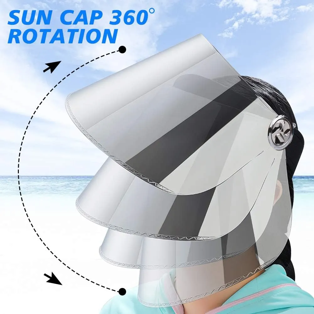 WAYCOM Sun Visor Hat -Sun Cap, UV Protection Hat Premium UPF 50  Visor for Women for Fishing, Hiking, Camping