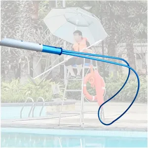 WDJBPSH Professional Lifeguard Hook for Pool Safety with Pole, Multi Use Multi Use Emergency Rescue Equipment for Drowning Swimmers, Lightweight and Portable(24.8 in~39.4in)
