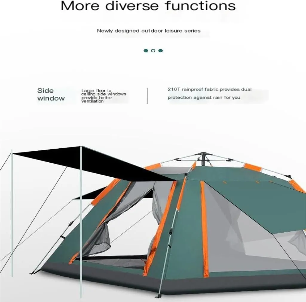 Weatherproof Tents Tent Outdoor Camping Folding Fully Automatic Tent Sun Protection Quick Opening Ventilated Tent Portable Tent Camping and Hiking Tents