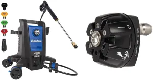 Westinghouse ePX3100 Electric Pressure Washer, 2300 Max PSI 1.76 Max GPM & Westinghouse Outdoor Power Equipment Pressure Washer 6-in-1 Nozzle Attachment