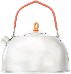 Whistling Tea Kettle Coffee Pot Kettle Stove Tea Pot Camping Teapot Hiking Water Pot Portable Camping Stove Camping Kettle Stainless Steel Stove Coffee Pot Travel Light Honk