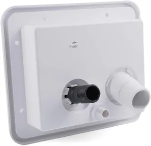 White Gravity Water Hatch Fill Dish Lock Keys, Fit for RV Trailer Gravity Water Inlet with Lock Water Inlet car with Water Cover