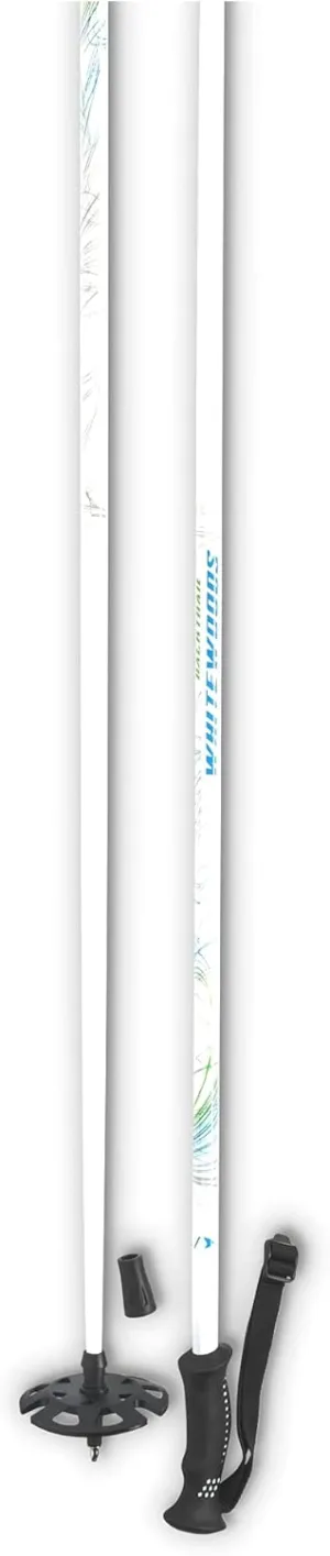 Whitewoods Unisex Backtrail Aluminum Nordic Ski Poles with Oversized Basket