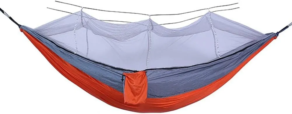 Wild Camping,mosquito Tent,Encrypted Mosquito Net with Storage Belt, 210T Quick-drying Easy to Carry, Suitable for Outdoor Camping Mosquito Nets(Orange)