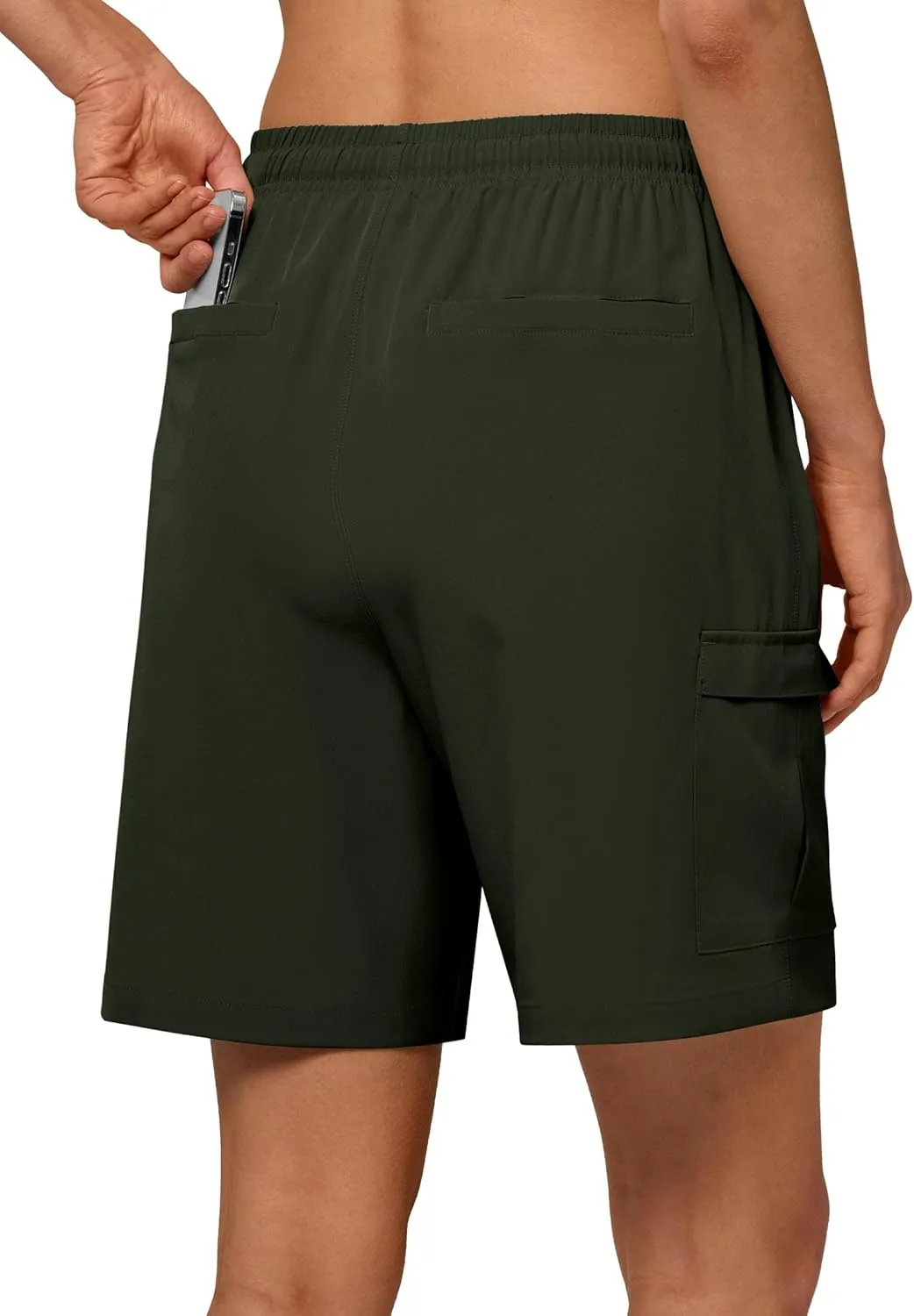 Willit Women's 7''/9" Hiking Cargo Athletic Shorts with Zipper Pockets Quick Dry for Camping, Golf, Travel Water Resistant
