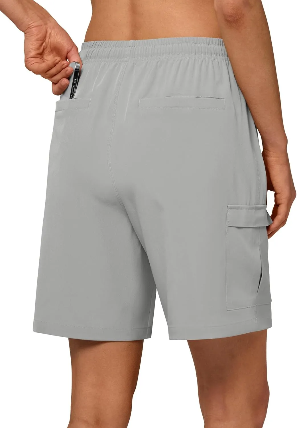 Willit Women's 7''/9" Hiking Cargo Athletic Shorts with Zipper Pockets Quick Dry for Camping, Golf, Travel Water Resistant