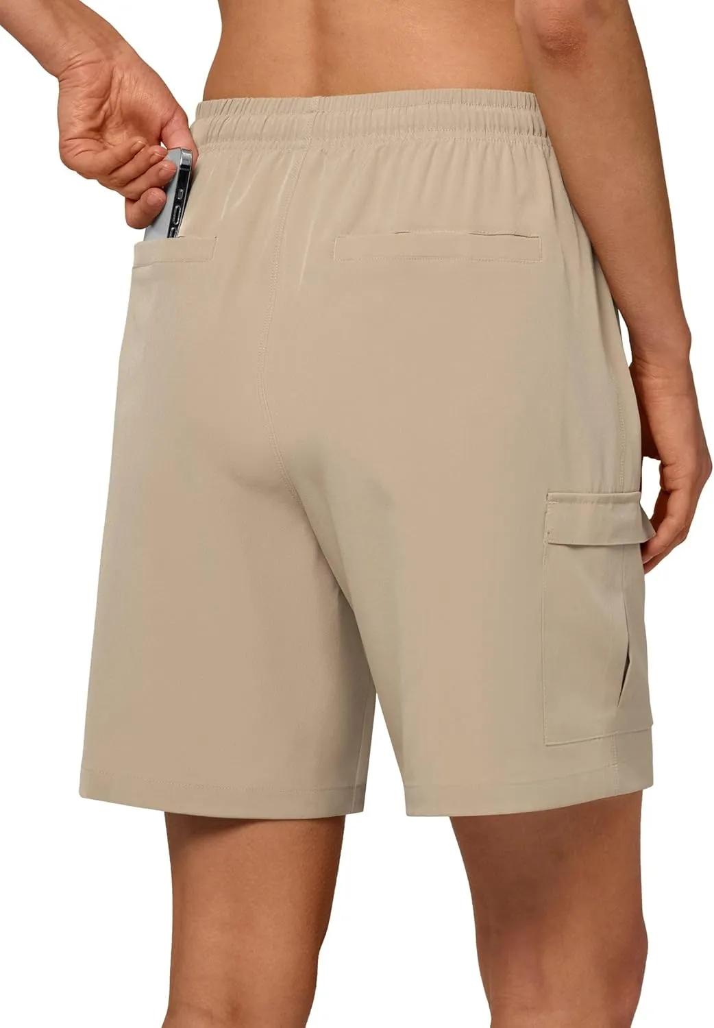 Willit Women's 7''/9" Hiking Cargo Athletic Shorts with Zipper Pockets Quick Dry for Camping, Golf, Travel Water Resistant