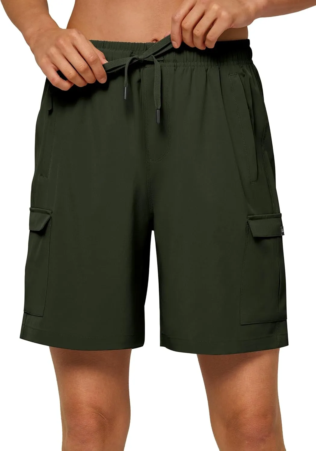 Willit Women's 7''/9" Hiking Cargo Athletic Shorts with Zipper Pockets Quick Dry for Camping, Golf, Travel Water Resistant