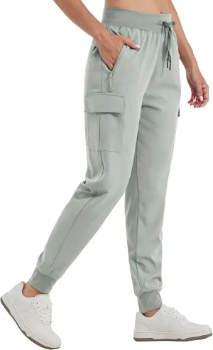 Willit Women's Cargo Hiking Pants Lightweight Athletic Outdoor Travel Joggers Quick Dry Workout Pants Water Resistant